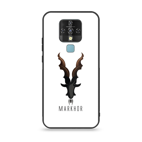 Tecno Camon 16- Markhor Design 2- Premium Printed Glass soft Bumper shock Proof Case CS-12975