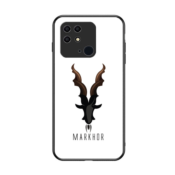 Xiaomi Redmi 10C - Markhor Design 2 - Premium Printed Glass soft Bumper shock Proof Case CS-21058