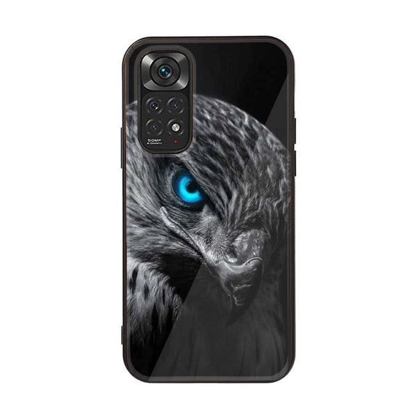 Xiaomi Redmi Note 11s  Black Art Design 2  Premium Printed Glass soft Bumper shock Proof Case  CS-38282