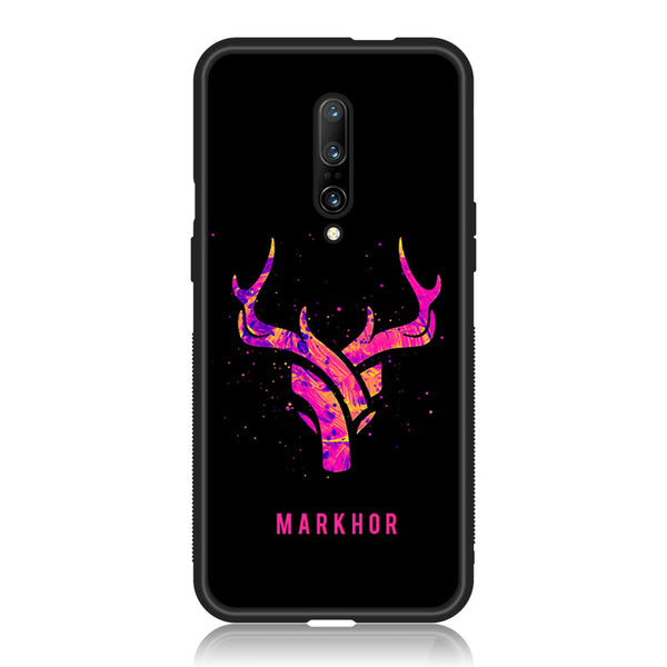 OnePlus 7 Pro - Markhor  Series Design 6  - Premium Printed Glass soft Bumper shock Proof Case CS-20426