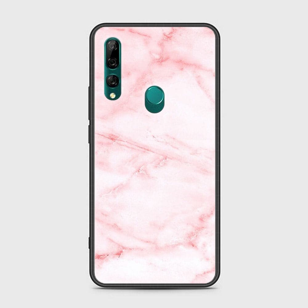 Huawei Y9 Prime (2019) - Pink Marble Series - Premium Printed Glass soft Bumper shock Proof Case