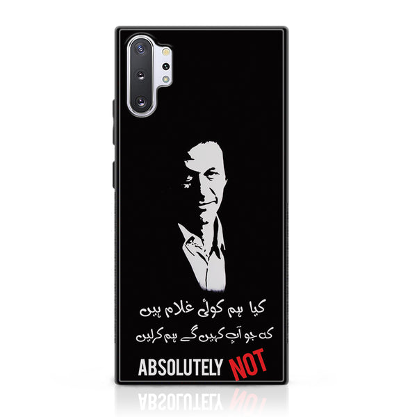 Samsung Galaxy Note 10 Plus - PTI Design 2- Premium Printed Glass soft Bumper shock Proof Case CS-46146