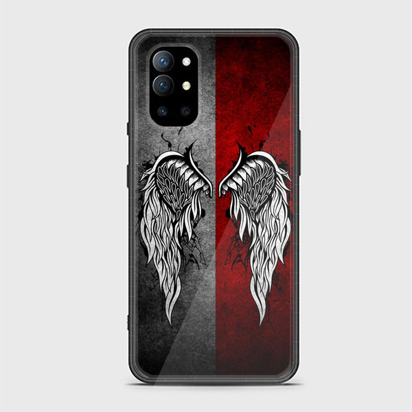 OnePlus 9R/8T - Angel Wings Design 2 - Premium Printed Glass soft Bumper shock Proof Case CS-9607 CS-11392