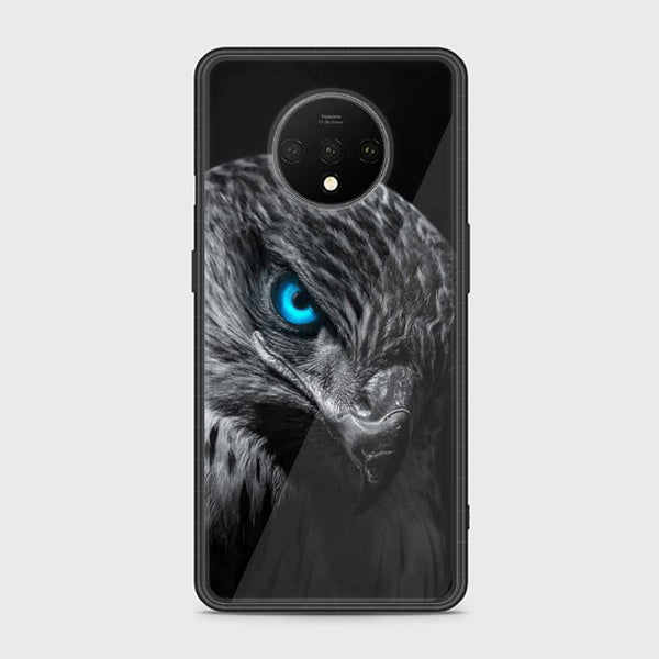 OnePlus 7T Black Art Design 2 Premium Printed Glass soft Bumper shock Proof Case CS-27859