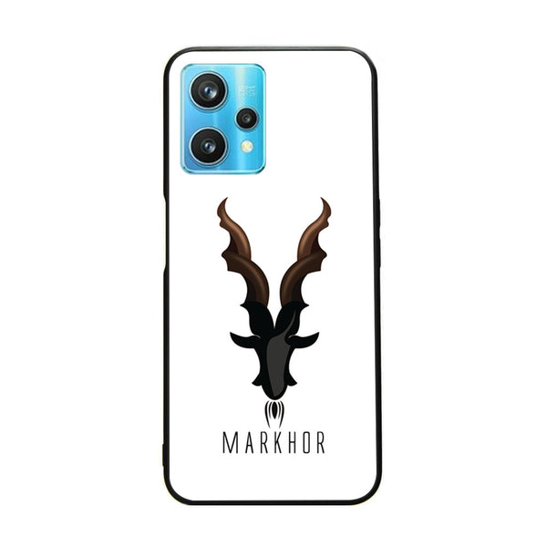 Realme 9 Pro Plus - Markhor Design 2- Premium Printed Glass soft Bumper shock Proof Case CS-13167