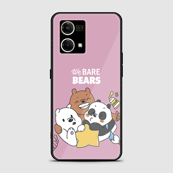 Oppo F21 Pro 4G/ Reno 7 Cartoons Design 2 Premium Printed Glass soft Bumper shock Proof Case CS-16398