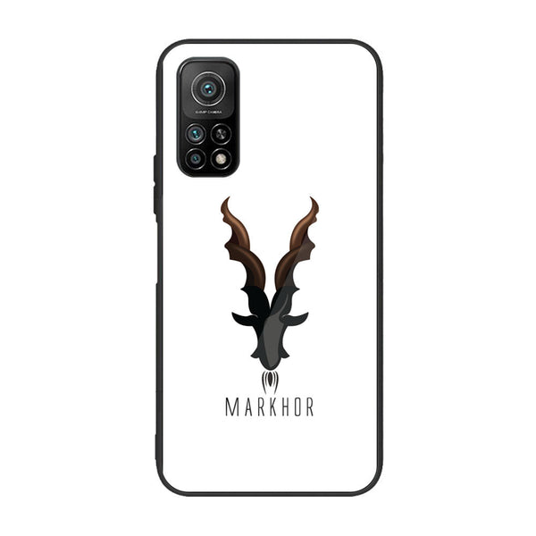 Xiaomi Mi 10T Pro Markhor Series Design 2  Premium Printed Glass soft Bumper shock Proof Case  CS-20261