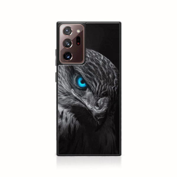 Galaxy Note 20 Ultra - Black Art Design 2- Premium Printed Glass soft Bumper shock Proof Case CS-44199
