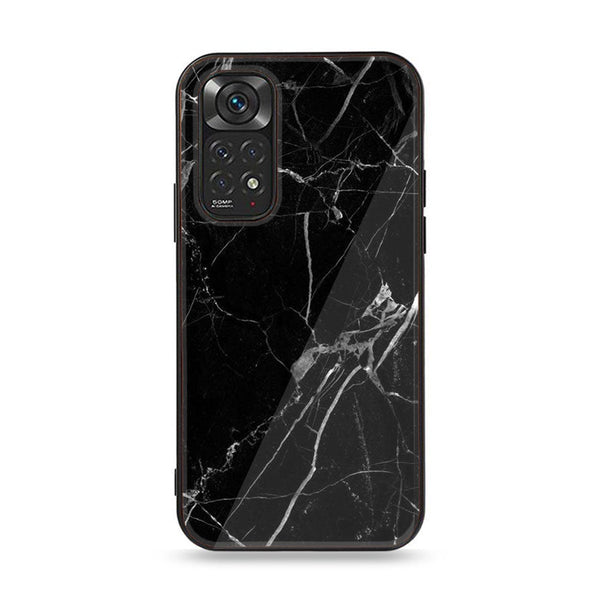 Xiaomi Redmi Note 11 Pro/Note 12 Pro Black Marble Design 2 Premium Printed Glass soft Bumper shock Proof Case CS-9987