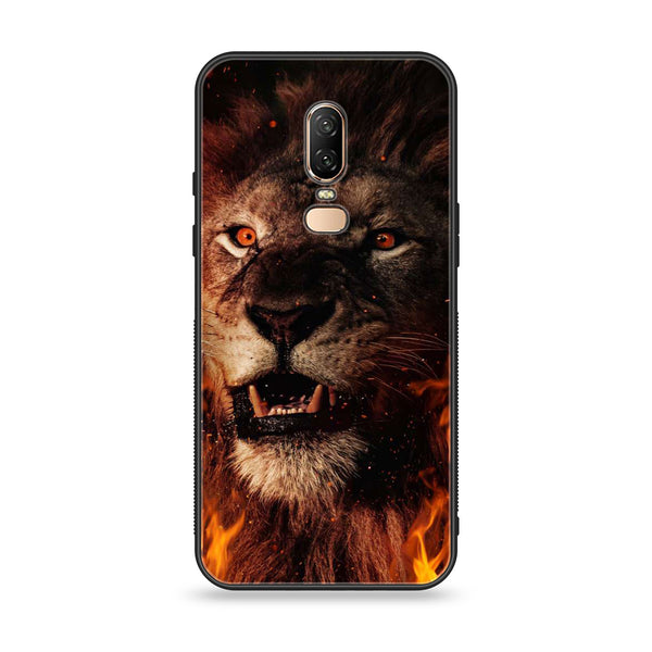 OnePlus 6 - Tiger  Design 2 - Premium Printed Glass soft Bumper shock Proof Case CS-18042