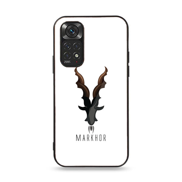 Xiaomi Redmi Note 11 / Note 11s  Markhor Design 2 Premium Printed Glass soft Bumper shock Proof Case CS-17406