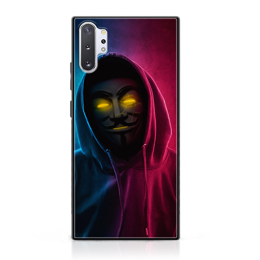 Samsung Galaxy Note 10 Plus - Anonymous 2.0  Series - Premium Printed Glass soft Bumper shock Proof Case
