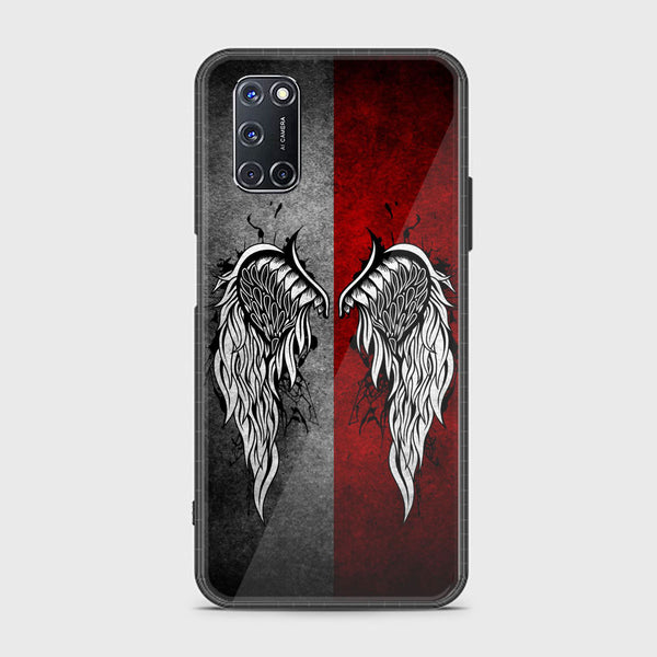 Oppo A52 - Angel Wings Design 2 - Premium Metal  Printed soft Bumper shock Proof Case  CS-29035 CS-29208 CS-29906