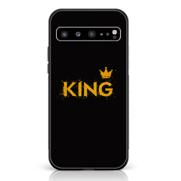 Samsung Galaxy S10 5G  - King Design 2 - Premium Printed Glass soft Bumper shock Proof Case CS-43125
