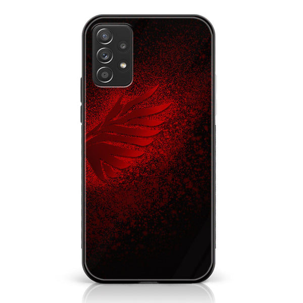 Samsung Galaxy A73- Angel Wings 2.0 Design 2 - Premium Printed Glass soft Bumper shock Proof Case CS-17181