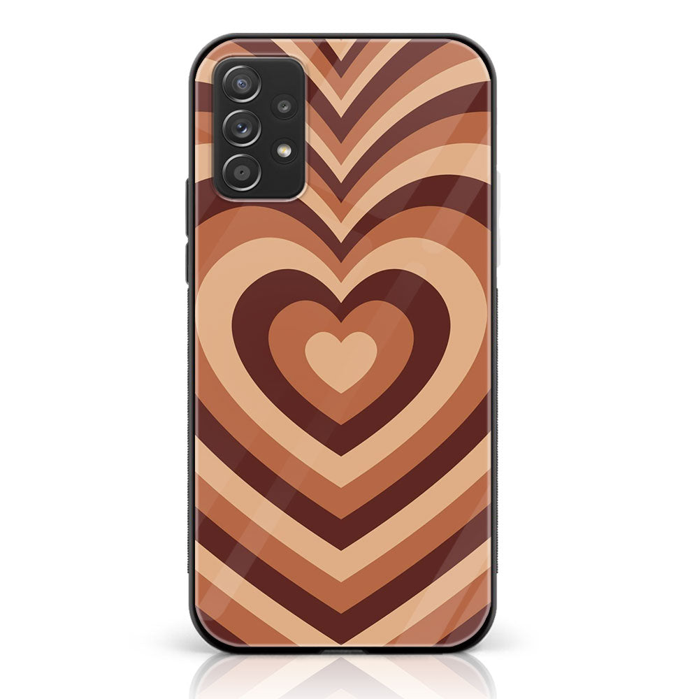 Samsung Galaxy A52s 5G - Heart Beat Series - Premium Printed Glass soft Bumper shock Proof Case