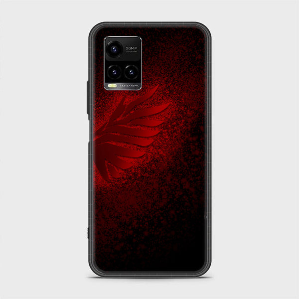 Vivo Y33s - Angel wings 2.0 Design 2 - Premium Printed Glass soft Bumper shock Proof Case CS-7664