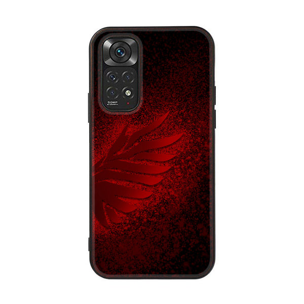 Xiaomi Redmi Note 11s  Angel Wings 2.0 Design 2 Premium Printed Glass soft Bumper shock Proof Case CS-20612