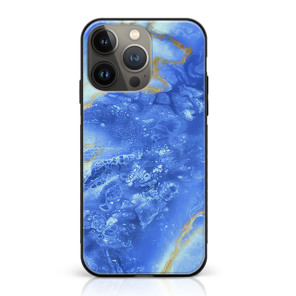 iPhone 12 Pro  - Blue Marble V 2.0 Series - Premium Metal Printed soft Bumper shock Proof Case