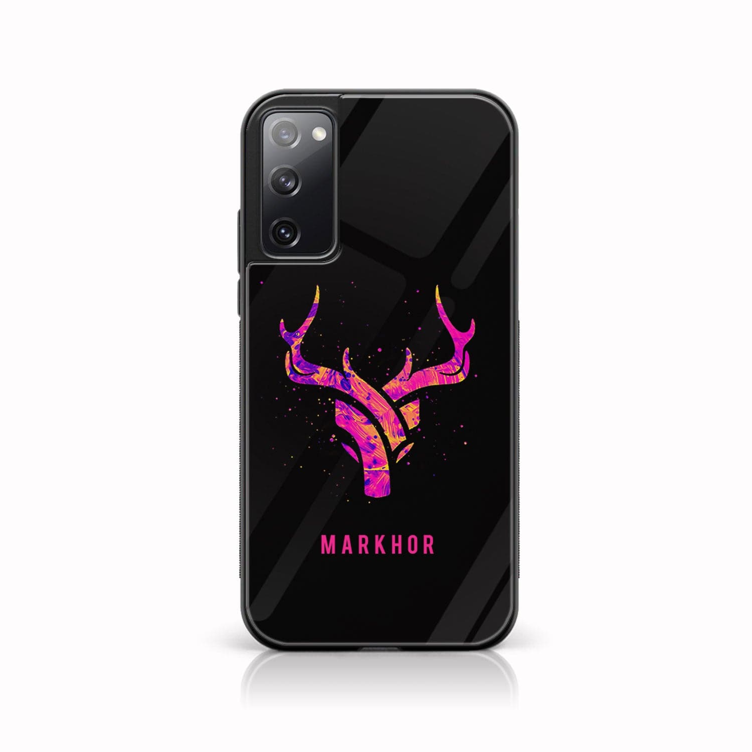 Galaxy S20 FE - Markhor Series - Premium Printed Glass soft Bumper shock Proof Case