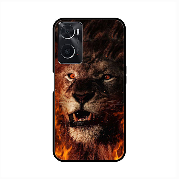 OPPO A76  - Tiger Art  Design 2 - Premium Printed Glass soft Bumper shock Proof Case CS-17927 CS-24830