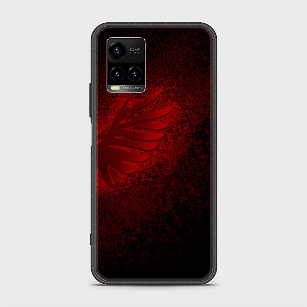 Vivo Y21 - Angel Wings 2.0 Series - Premium Printed Glass soft Bumper shock Proof Case