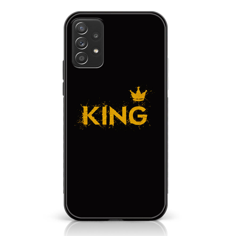 Samsung Galaxy A52 5G  - King Series V 2.0 Series - Premium Printed Glass soft Bumper shock Proof Case