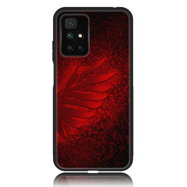 Redmi 10 - Angel Wings 2.0 Series  Design 2 Premium Printed Glass soft Bumper shock Proof Case CS-19459