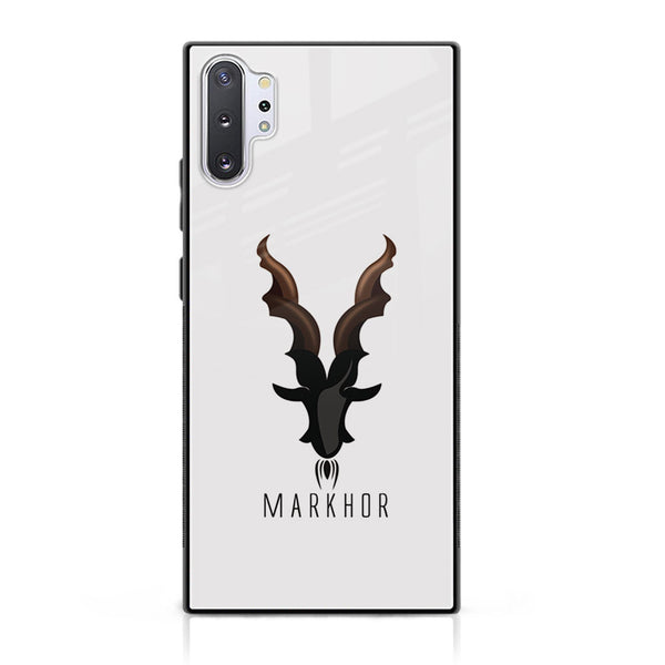 Samsung Galaxy Note 10 Plus - Markhor Series - Premium Printed Glass soft Bumper shock Proof Case