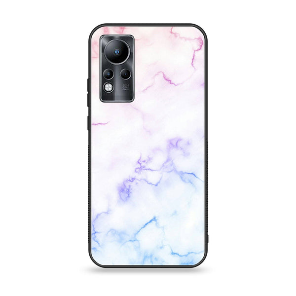 Infinix Note 11 - White Marble Series Design 2 - Premium Printed Glass soft Bumper shock Proof Case  CS-19059