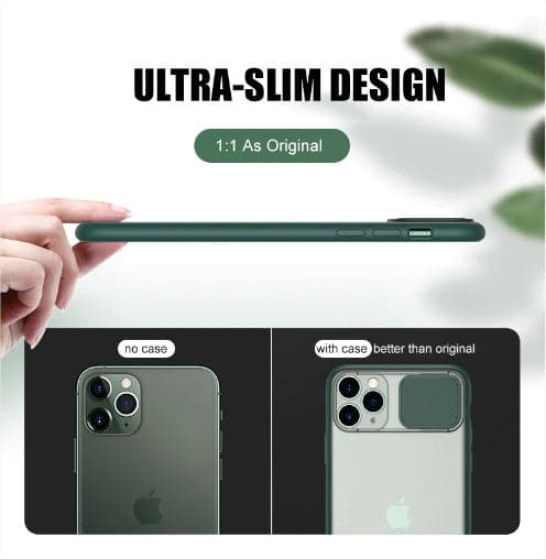 Camera Lens Slide Protection Case for iPhone