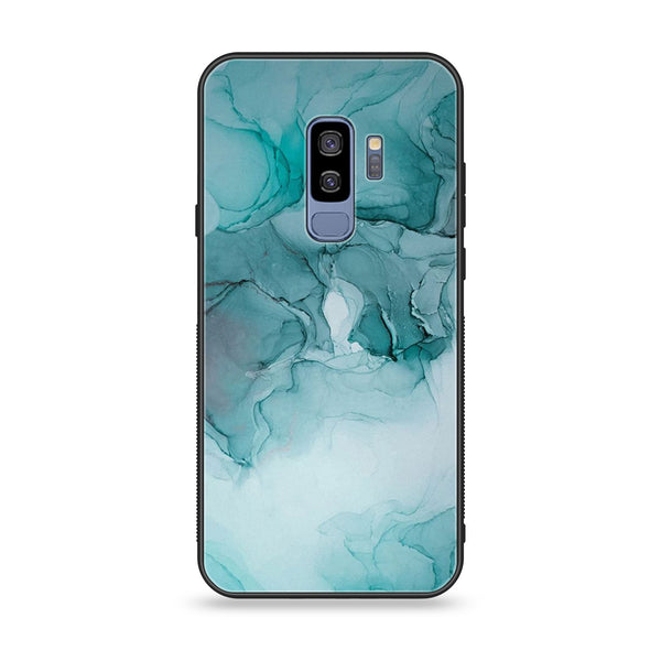 Samsung Galaxy S9 Plus - Blue Marble Design 3 - Premium Printed Glass soft Bumper shock Proof Case CS-13657