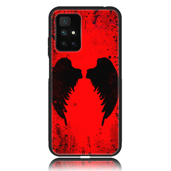 Redmi 10 - Angel Wings 2.0 Design 3 - Premium Printed Glass soft Bumper shock Proof Case CS-20711