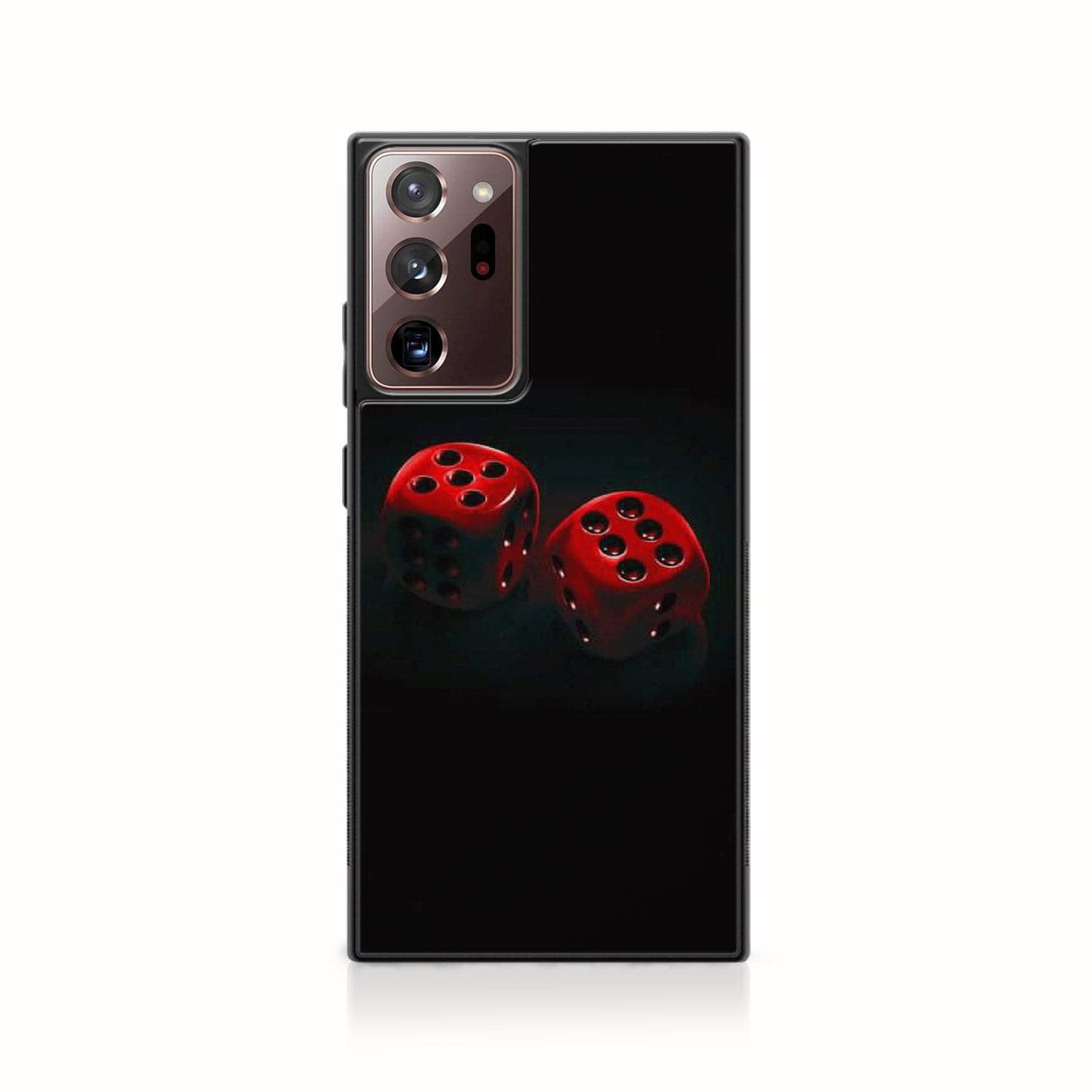 Galaxy Note 20 Ultra - Black Art Series - Premium Printed Glass soft Bumper shock Proof Case