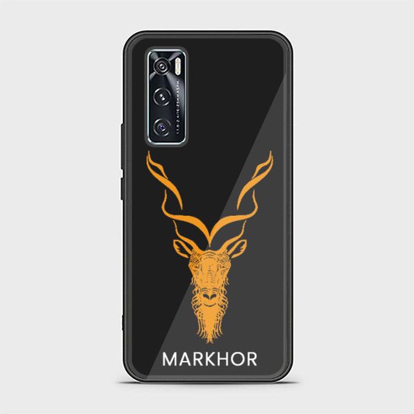 Vivo V20 SE Markhor Series Design 3  Premium Printed Glass soft Bumper shock Proof Case  CS-18986