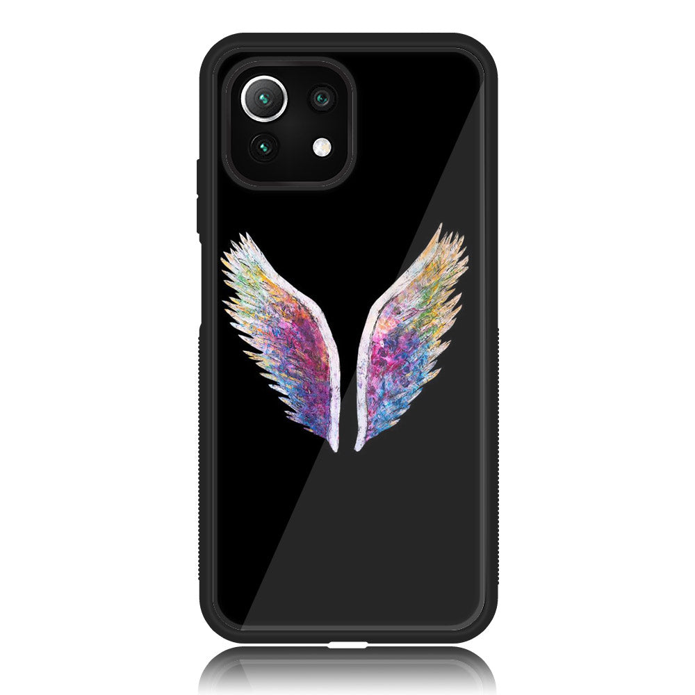 Xiaomi 11 Lite 5G NE - Angel Series - Premium Printed Glass soft Bumper shock Proof Case