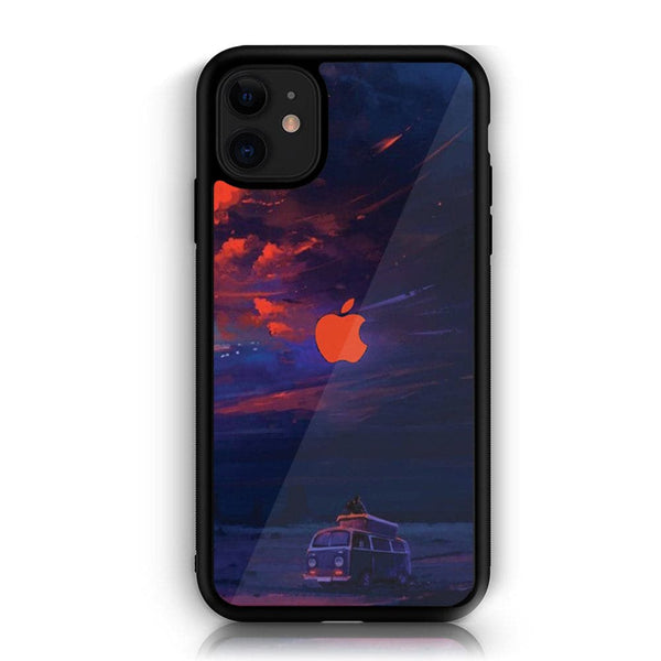 iPhone 11 - Apple Logo Design 3 - Premium Printed Glass soft Bumper shock Proof Case CS-18109 CS-19937