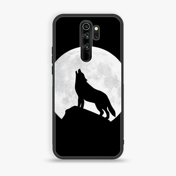 Redmi Note 8 Pro - Wolf Design 3 - Premium Printed Glass soft Bumper shock Proof Case CS-39877 CS-31912