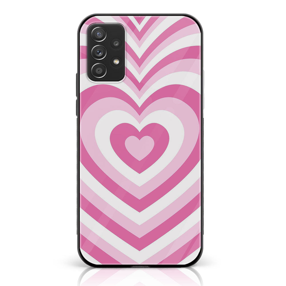 Samsung Galaxy A53 - Heart Beat Series - Premium Printed Glass soft Bumper shock Proof Case