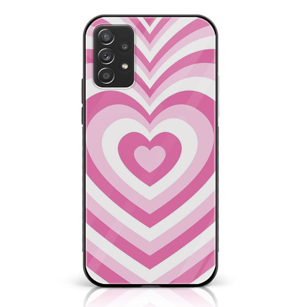 Samsung Galaxy A53 - Heart Beat Design 3  - Premium Printed Glass soft Bumper shock Proof Case CS-27070