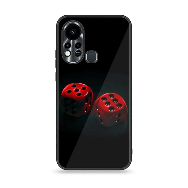 Infinix Hot 11S -  Black Art Design 3 - Premium Printed Glass soft Bumper shock Proof Case CS-24369