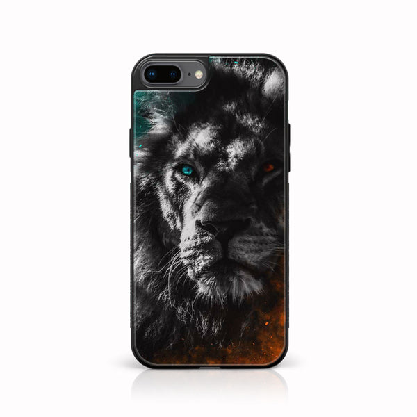 iPhone 7Plus - Tiger Art Design 3 - Premium Printed Glass soft Bumper shock Proof Case CS-13860