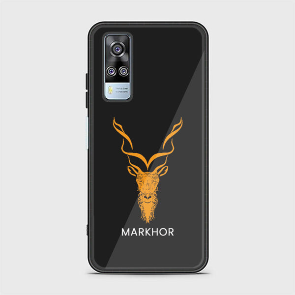 Vivo Y53s 4G Markhor  Design 3 Premium Printed Glass soft Bumper shock Proof Case  CS-25790 CS-27966