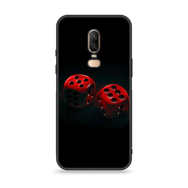 OnePlus 6 - Black Art Design 3 - Premium Printed Glass soft Bumper shock Proof Case CS-19638