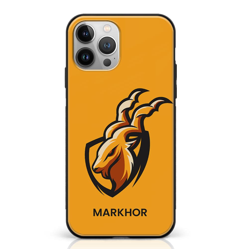 iPhone 12 Pro - Markhor  Series - Premium Metal Printed soft Bumper shock Proof Case