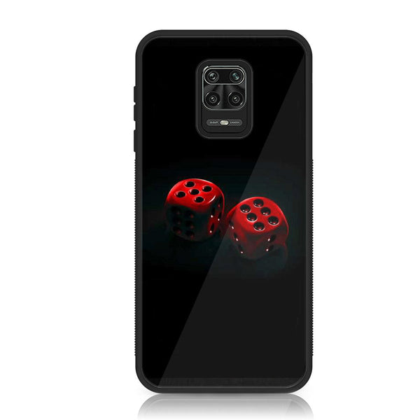 Xiaomi Redmi Note 9s/ Note 9 Pro- Black Art Design 3 - Premium Printed Glass soft Bumper shock Proof Case  CS-35616