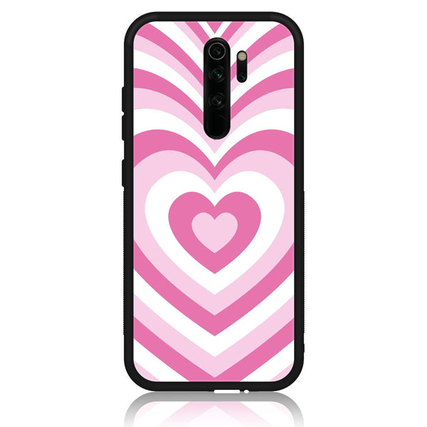 Redmi Note 8 Pro - Heart Beat Design 3- Premium Printed Glass soft Bumper shock Proof Case CS-48037
