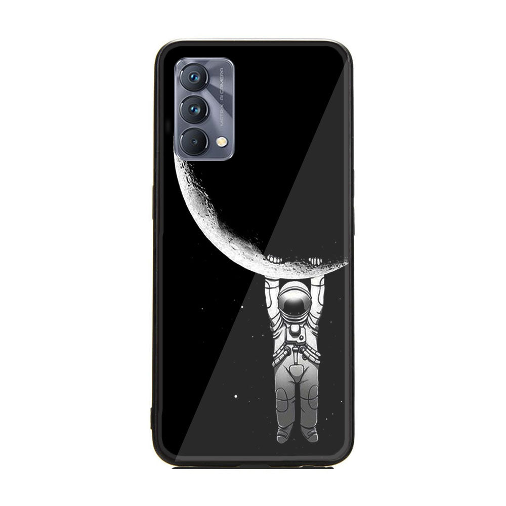 Realme GT Master Edition Space Astronaut Series  Premium Printed Glass soft Bumper shock Proof Case