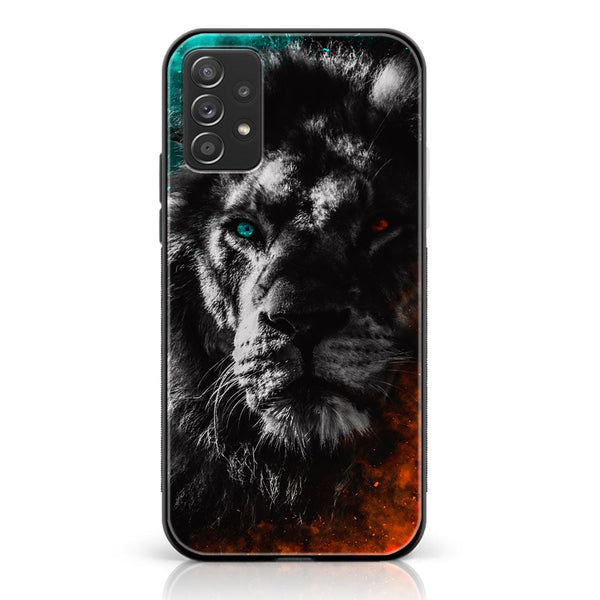 Samsung Galaxy A13 - Tiger Art Design 3- Premium Printed Glass soft Bumper shock Proof Case CS-17348