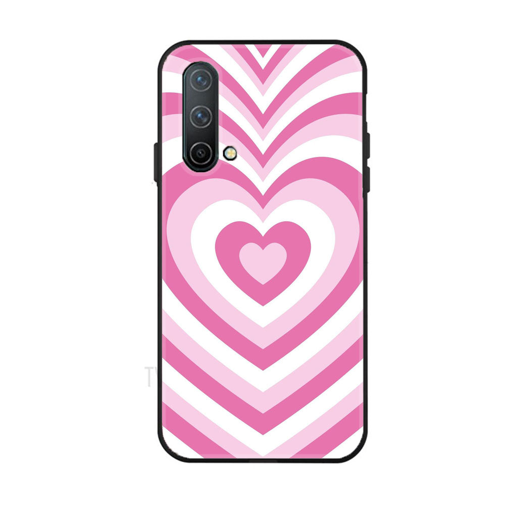 OnePlus Nord CE 5G - Heart Beat Series - Premium Printed Glass soft Bumper shock Proof Case